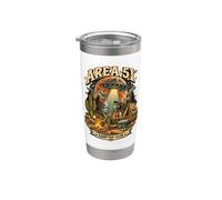 Divertente Design Retro per il Camping Area 51 Bicchiere termico in acciaio inox doppia parete