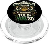 Divertente Design Retro per Teorici della Cospirazione PopSockets PopGrip per MagSafe