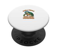 Divertente design "Save the Turtles" PopSockets PopGrip Adesivo