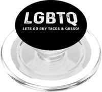 Divertente design Tacos - LGBTQ Let's Go Buy Tacos & Queso PopSockets PopGrip per MagSafe