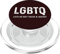 Divertente design Tacos - LGBTQ Let's Go Buy Tacos & Queso PopSockets PopGrip per MagSafe
