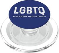 Divertente design Tacos - LGBTQ Let's Go Buy Tacos & Queso PopSockets PopGrip per MagSafe