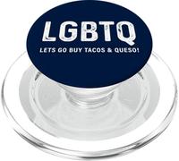 Divertente design Tacos - LGBTQ Let's Go Buy Tacos & Queso PopSockets PopGrip per MagSafe