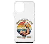 Divertente design vintage con scritta "Dad Powered by Beer and 1985" Custodia per iPhone 12 mini