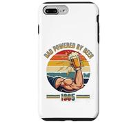 Divertente design vintage con scritta "Dad Powered by Beer and 1985" Custodia per iPhone 7 Plus/8 Plus