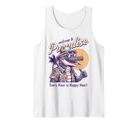 Divertente Design Vintage con Scritta Welcome to Paradise Canotta