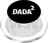 Divertente design vintage papà quadrato papà di due bambini padri PopSockets PopGrip per MagSafe