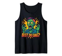 Divertente design zombie con scritta "Bist du OAG", stile fumetto Canotta