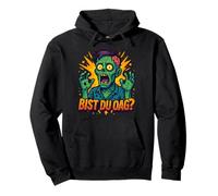 Divertente design zombie con scritta "Bist du OAG", stile fumetto Felpa con Cappuccio