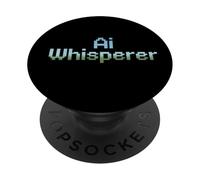 Divertente Detto AI Whisperer Machine Learning Nerd Donne Uomini PopSockets PopGrip Adesivo
