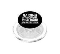 Divertente Detto Allevare Mia Nonna Così Difficile Lei Doesn Ascolta PopSockets PopGrip per MagSafe