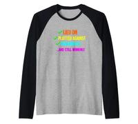 Divertente Detto bugiardo tramato Contro Mishandled Maglia con Maniche Raglan