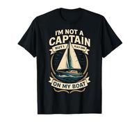 Divertente Detto Capitano Barca Nautica Vela Maglietta