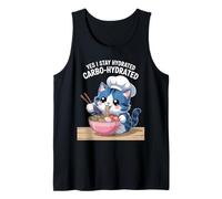 Divertente Detto Carbo Idratato Gatto Noodle Giochi di Parole Scherzo Donne Uomini Canotta