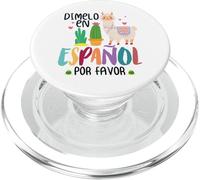 Divertente Detto Dimelo En Español Por Favor Insegnante Llama Amore PopSockets PopGrip per MagSafe