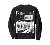 Divertente detto Entrando Area 51 Alien Suit UFO Scena Donne Uomini Felpa