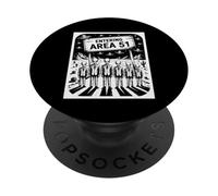Divertente detto Entrando Area 51 Alien Suit UFO Scena Donne Uomini PopSockets PopGrip Adesivo