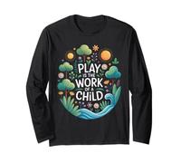 Divertente detto gioco è il lavoro di un bambino natura scena amore Maglia a Manica