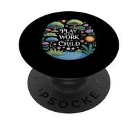 Divertente detto gioco è il lavoro di un bambino natura scena amore PopSockets PopGrip Adesivo