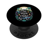 Divertente detto gioco è il lavoro di un bambino natura scena amore PopSockets PopGrip Adesivo