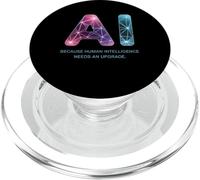 Divertente Detto Intelligenza Umana AI Aggiornamento Donne Uomini Bavaglio PopSockets PopGrip per MagSafe