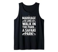 Divertente Detto Matrimonio Come Safari Park Walk Caos Donne Uomini Canotta