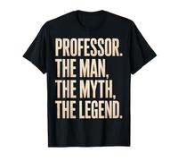 Divertente Detto Professore Uomo Mito Leggenda Insegnante Donne Uomini Maglietta
