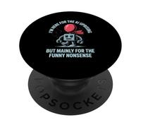 Divertente Detto Rivolta AI Principalmente Divertente Sciocchezze Robot Scherzo PopSockets PopGrip Adesivo