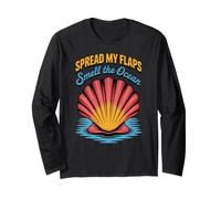 Divertente Detto Spread My Flaps Odore dell'Oceano Umorismo Donne Uomini Maglia a Manica