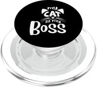 Divertente detto sui gatti - Cute Cute Cat Lover - La mia macchina è il mio capo PopSockets PopGrip per MagSafe
