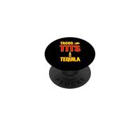 Divertente Detto Tacos Tette Tequila Sarcastico PopSockets PopGrip Adesivo