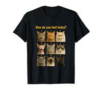 Divertente diagramma dell'umore del gatto - Come ti senti oggi? Maglietta