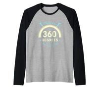 Divertente dicendo Che Ci Sono 360 Gradi perché attaccarne Uno Maglia con Maniche Raglan