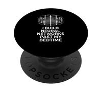Divertente dicendo che costruisco reti neurali oltre la mia battuta sull"intelligenza artificiale della buonanotte PopSockets PopGrip Adesivo
