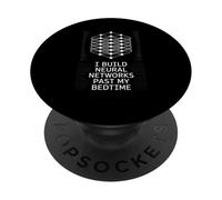 Divertente dicendo che costruisco reti neurali oltre la mia battuta sull"intelligenza artificiale della buonanotte PopSockets PopGrip Adesivo