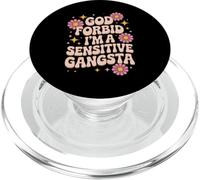 Divertente dicendo che Dio non voglia che io sia un gangsta sensibile Donne Uomini PopSockets PopGrip per MagSafe