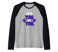 Divertente dicendo Che è Motivazionale tu Contro Te Maglia con Maniche Raglan