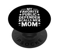 Divertente dicendo che il mio difensore pubblico preferito mi chiama mamma PopSockets PopGrip Adesivo
