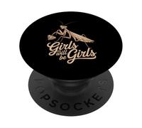 Divertente dicendo che le ragazze saranno ragazze che pregano Mantide Humor Joke PopSockets PopGrip Adesivo