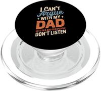 Divertente dicendo che non posso discutere con mio padre che è troppo vecchio figlio scherzo PopSockets PopGrip per MagSafe