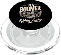 Divertente dicendo che sono un boomer non voglio sentimenti male citazione PopSockets PopGrip per MagSafe