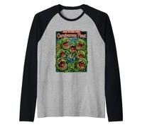 Divertente dicendo Come nutrire la Tua pianta Carnivora Maglia con Maniche Raglan