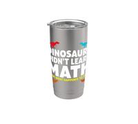 Divertente dicendo dinosauri hanno imparato la matematica sarcastica Bicchiere termico in acciaio inox doppia parete