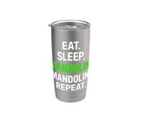 Divertente dicendo il mandolino del sonno ripetuto sarcastico Bicchiere termico in acciaio inox doppia parete