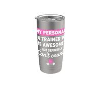 Divertente dicendo il mio personal trainer impressionante Bicchiere termico in acciaio inox doppia parete