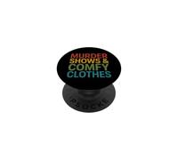 Divertente dicendo omicidio mostra comodo sarcastico PopSockets PopGrip Adesivo