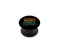 Divertente dicendo omicidio mostra comodo sarcastico PopSockets PopGrip Adesivo
