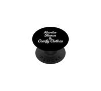 Divertente dicendo omicidio mostra comodo sarcastico PopSockets PopGrip Adesivo