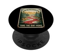 Divertente dicendo quando il fiume scorre prendere strada sporca umorismo adulto PopSockets PopGrip Adesivo