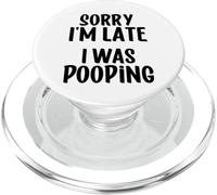 Divertente dicendo scusa sono in ritardo stavo facendo la cacca PopSockets PopGrip per MagSafe